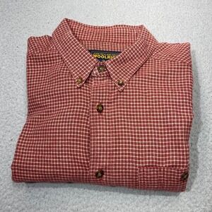 Woolrich Shirt Men Extra Large Brown Flannel Check Button Hike Hunt‎ Dad Causal